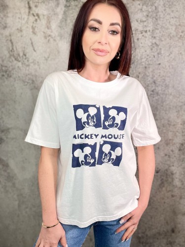 Bawełniany t-shirt z nadrukiem